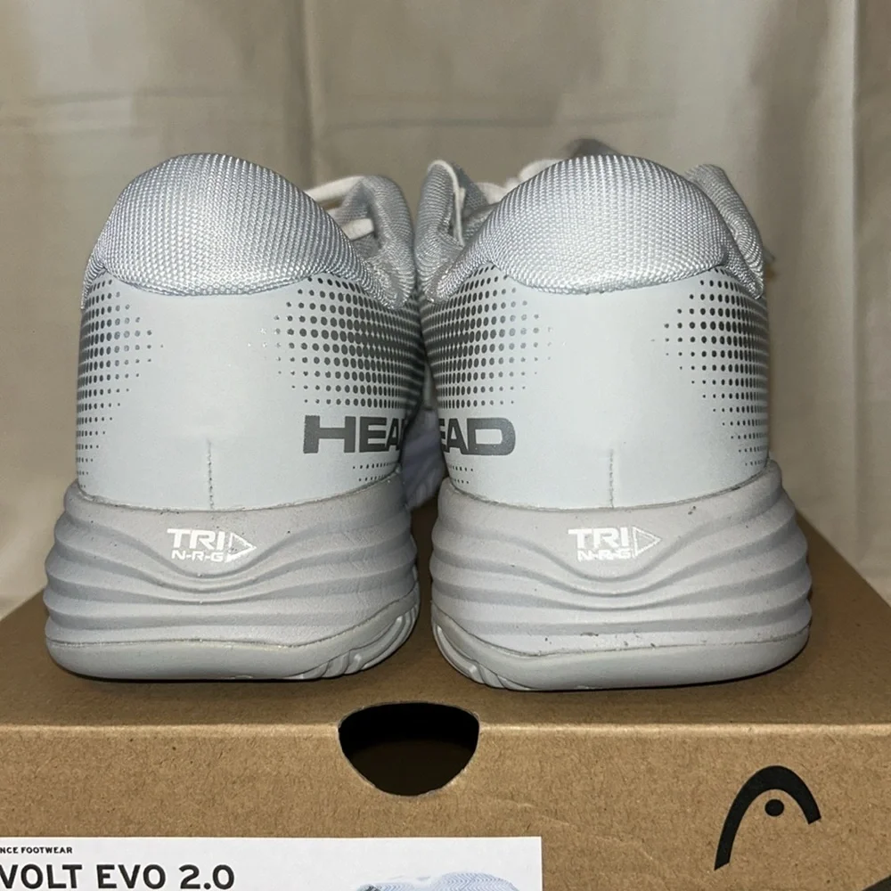 Head Revolt EVO 2.0 White-Grey Size US 8.5 NIB - Picture 3 of 5